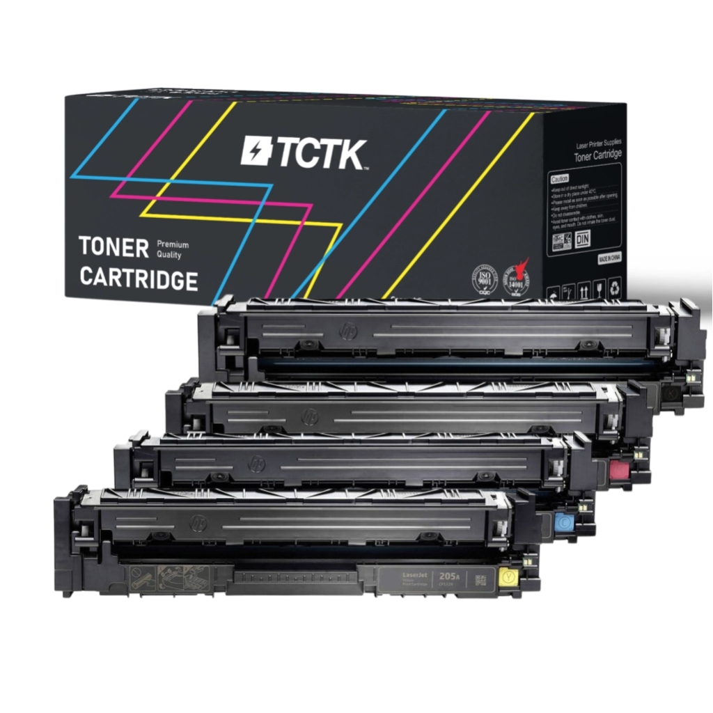 Multipack (4) Toners CMYK (Cyaan/Magenta/Geel/Zwart) Compatibel met HP Color LaserJet - Vervangt 205A (CF531A)